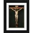 thumbnail image 1 of Valazquez, Diego 13x18 Black Ornate Wood Framed with Double Matting Museum Art Print Titled - Christ Crucified, 1 of 4