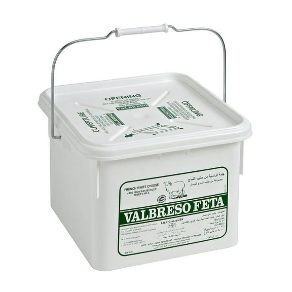 Valbreso Sheep Feta Pail Rw, 18 Pound.