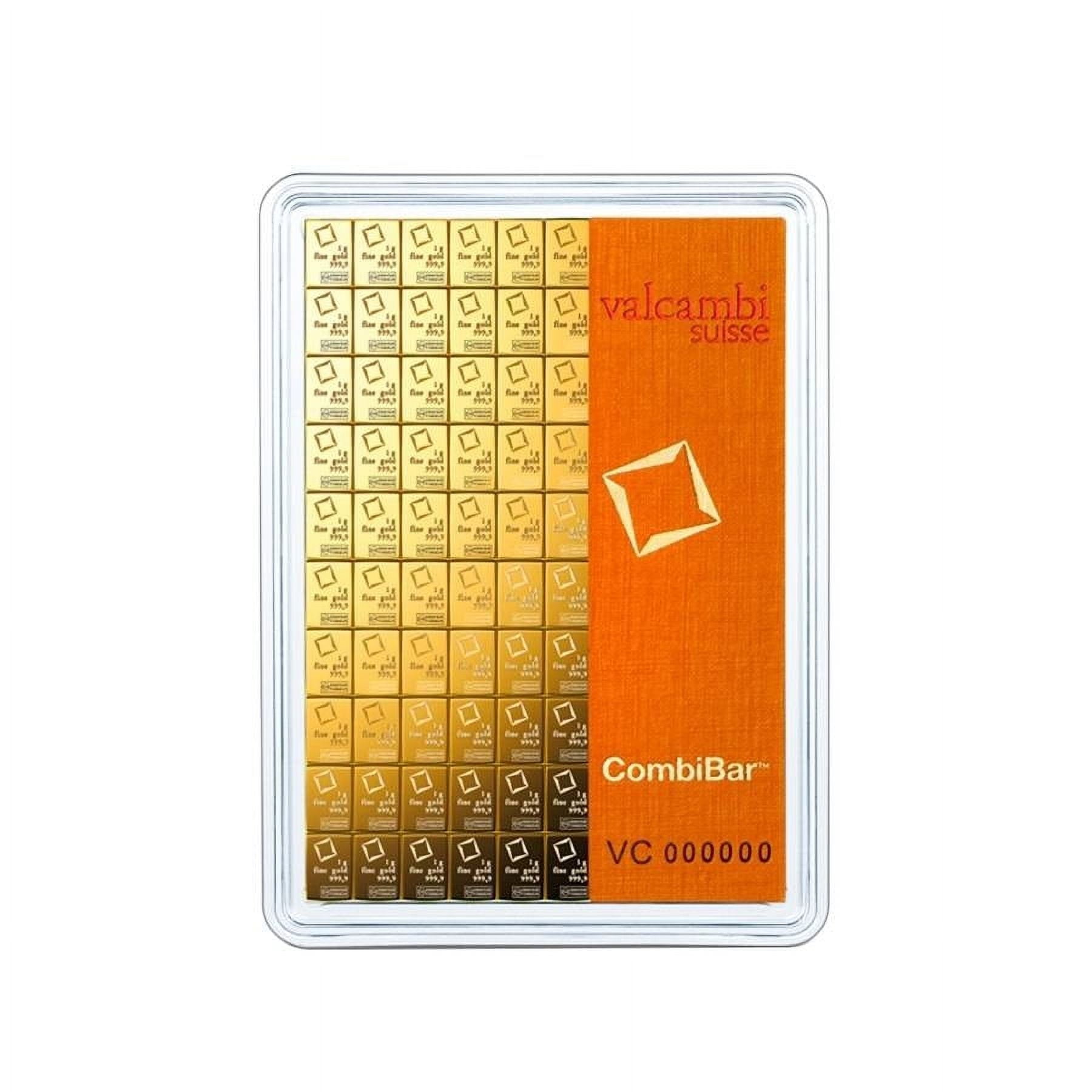 VALCAMBI 100g .9999 Fine Gold Combibar