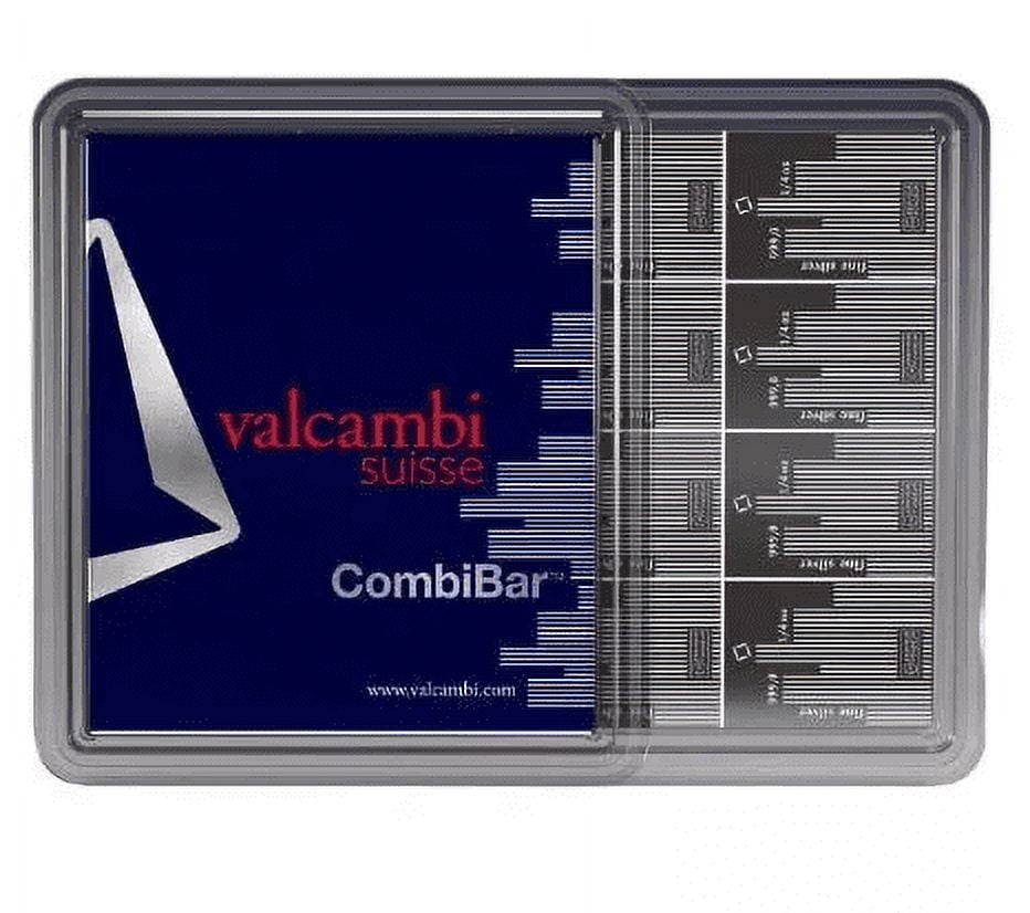 Valcambi 16 x 1/4 oz Silver Skyline Bar CombiBar (4 oz Total) - In Assay Card