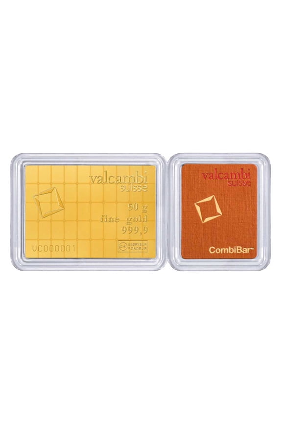 50-gm Gold CombiBar .9999 Fine
