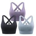 thumbnail image 1 of Valcatch 3 Pack Strappy Sports Bra for Women Sexy Crisscross for Yoga Running Athletic Gym Workout Fitness Tank Tops, 1 of 7