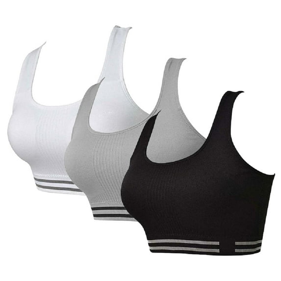 Valcatch 3Pack Women's Bras Seamless Comfort Breathable Underwear,Multiple Styles
