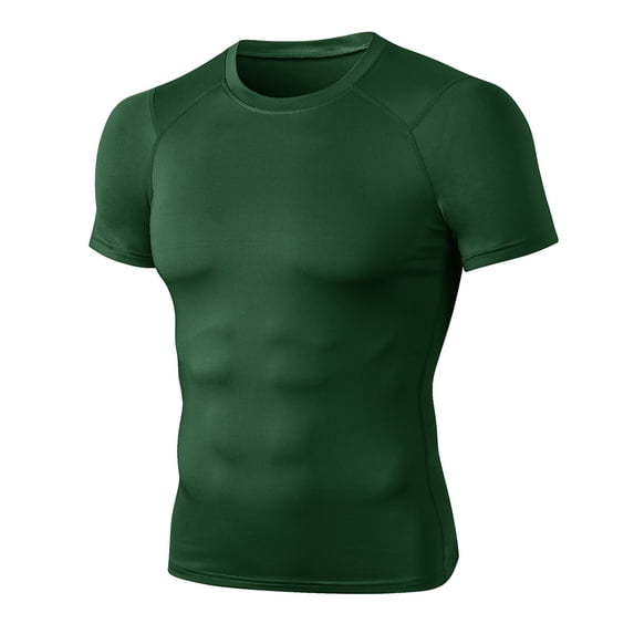 Valcatch Men's Compression Shirt Short Sleeve Quick Dry Workout T-Shirts Sports Undershirt