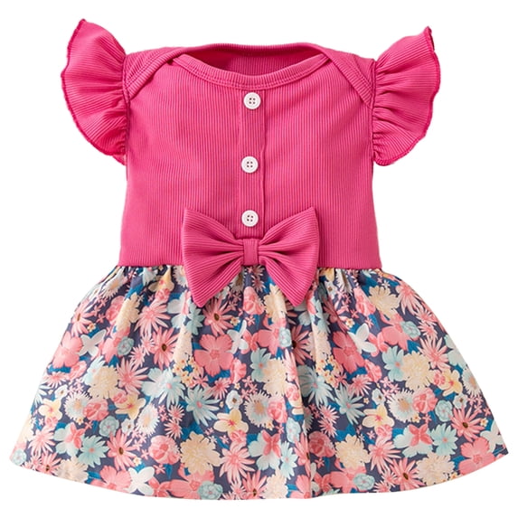 Valcatch Newborn Baby Girl Clothes Infant Dress Outfit Summer Romper Jumpsuit Skirt Clothing Set