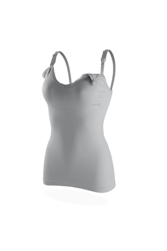 Nursing Tank Tops for Breastfeeding, Comfort Stretch Maternity Camisoles with Built-in Bra