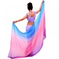 thumbnail image 1 of Valcatch Solid Color Chiffon Belly Dance Veils Gradual Colorful Stage Performance Scarf, 1 of 1