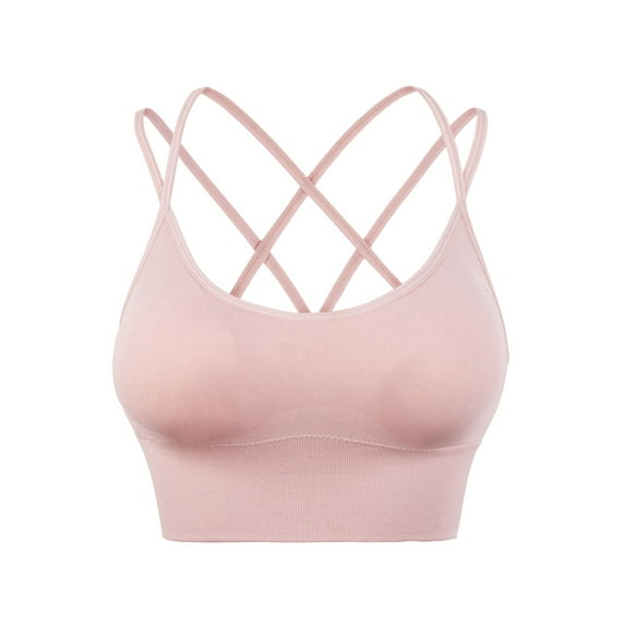Valcatch Sports Bra for Women Longline Padded Bra Yoga Crop Tank Tops Fitness Workout Running Top