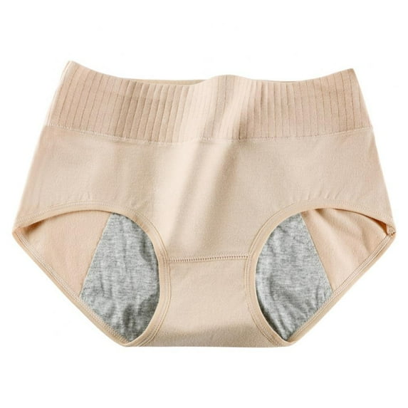 Valcatch Teen Girls Period Underwear Menstrual Period Panties Leak-Proof Mid Waist Cotton Protective Briefs