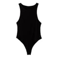 thumbnail image 1 of Valcatch Women Tank Top Body Suits Sexy Crew Neck Racerback Halter Ribbed Sleeveless Bodysuit, 1 of 5