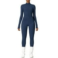 thumbnail image 1 of Valcatch Women's Jumpsuits Long Sleeve Tummy Control One Piece Rompers, 1 of 7