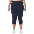 thumbnail image 1 of Valcatch Women's Plus Size High Waist Compression Workout Capri Leggings, 1 of 6