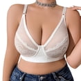 thumbnail image 1 of Valcatch Women's Push Up Underwire Lace Bra Full Coverage Lace Bra with Underwire Lifting Support for Daily Wear, 1 of 5
