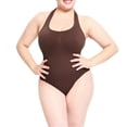 thumbnail image 1 of Valcatch Women's Sexy Sleeveless Halter V Neck Backless Leotard Bodysuit Tops S-3XL, 1 of 8