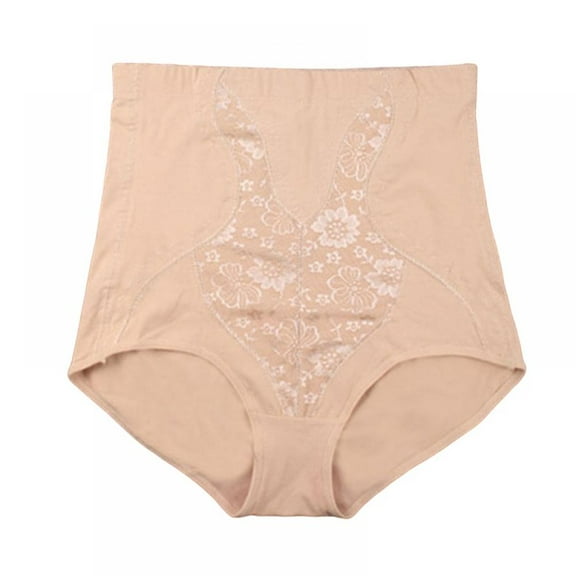 Valcatch Women’s Shapewear Double Support Light Control Brief High Waist Tummy Control Lace Panties