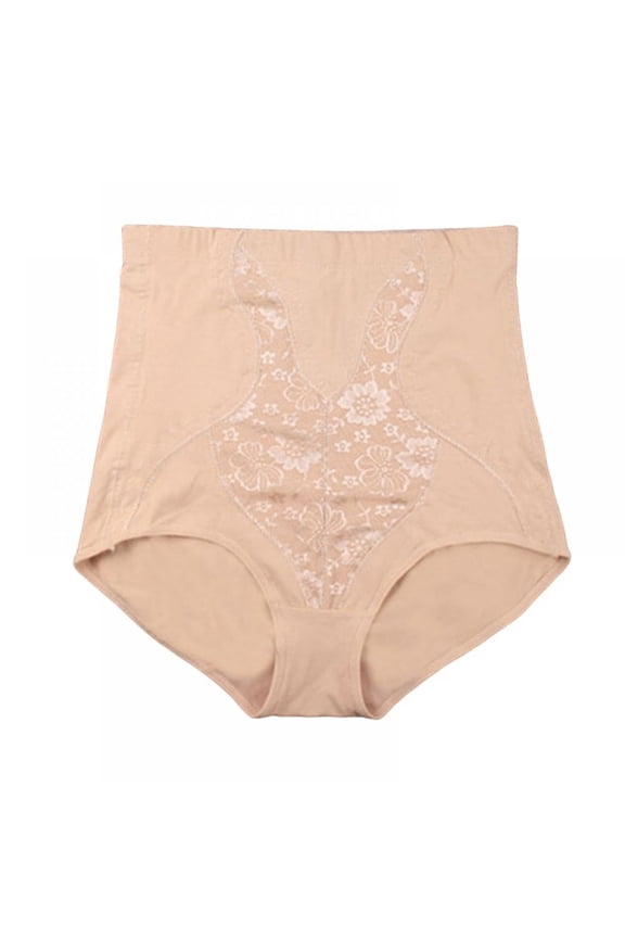 Women’s Shapewear Double Support Light Control Brief High Waist Tummy Control Lace Panties
