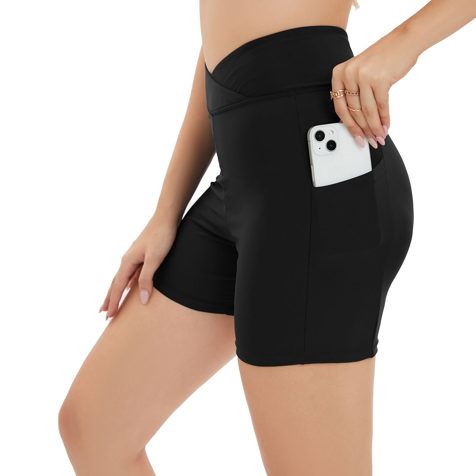 Lecieldusoir Women's Swim Shorts High Waisted Bathing Suit Bottoms UPF 50 Swimsuit Board Shorts Swimwear Boy Shorts