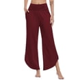 thumbnail image 1 of Valcatch Women's Wide Leg Yoga Pants, High Waisted Comfy Dance Sweatpants, Soft Loose Casual Joggers for Women with Pockets, 1 of 4
