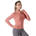 thumbnail image 1 of Valcatch Women's Workout Quick Dry Jacket Lightweight Zip Up Yoga Jacket Cropped Athletic Slim Fit Tops, 1 of 7