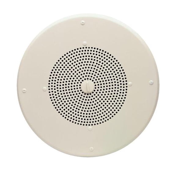 Valcom VC-1060A Round 8in. In. Inch Talk-back Analog Ceiling Speaker White