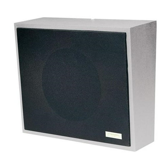 8in Amplified Wall Speaker, Metal, Black