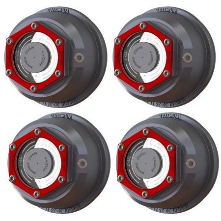 Valcrum HD Aluminum Trailer Oil Hub Cap for 9-16k Axles - ST375 (Pack of 4)