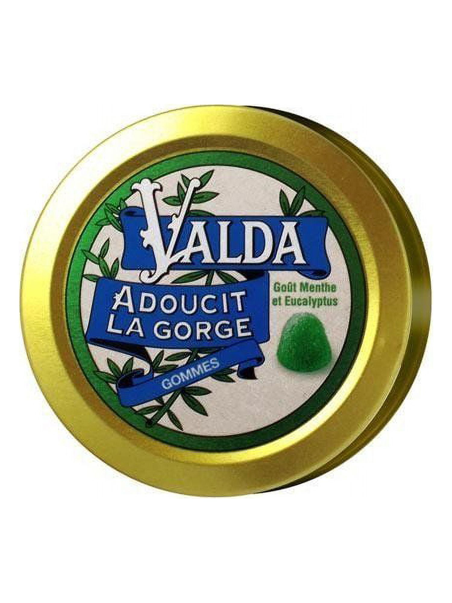 Viap Mentel Eucalyptus Menthol Gum Pastilles - Pack Of 12, Soothing Throat & Fresh Breath