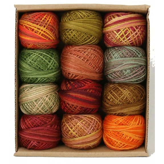 Valdani 3-Strand Ball Floss 30yd Fabulous Autumn 12 Colors