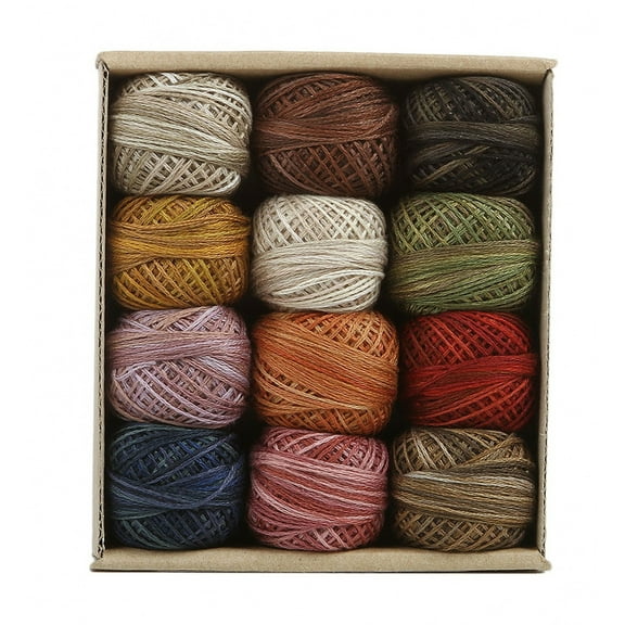 Valdani 3-Strand Ball Floss 30yd Vintage Hues Collection 12 Colors