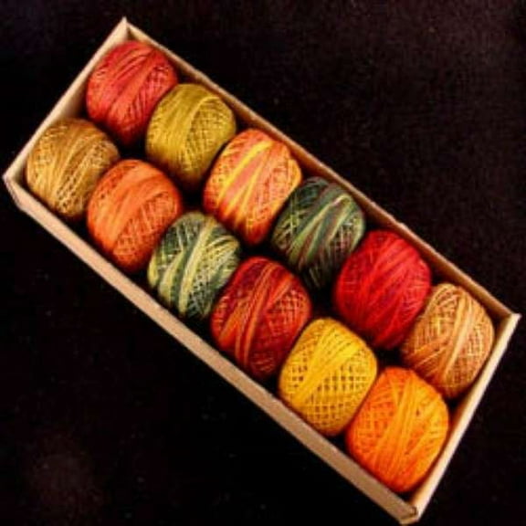 Valdani Fabulous Autumn Perle Cotton Size 8 Embroidery Thread Sampler Set