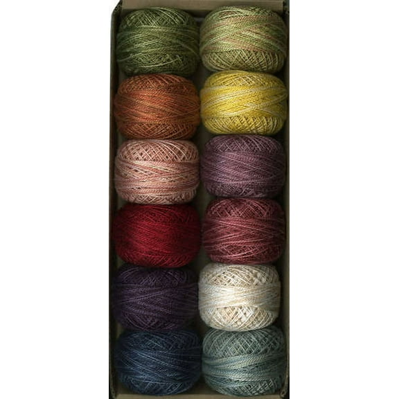 Valdani Fan Favorite Perle Cotton Size 8 Embroidery Thread Sampler Set
