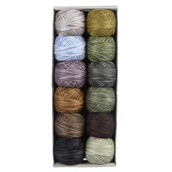 Valdani Pearl Cotton Ball Size 12 109yd Earthen Greens