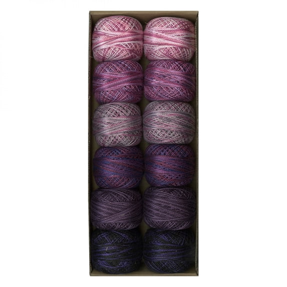 Valdani Pearl Cotton Ball Size 12 109yd Two Violets
