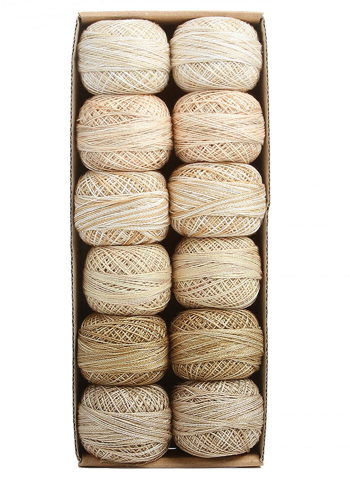 Valdani Pearl Cotton Ball Size 12 109yd Two in Beige