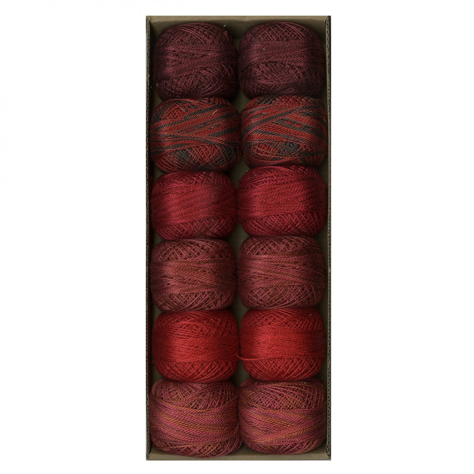 Valdani Pearl Cotton Ball Size 12 109yd Two in Red