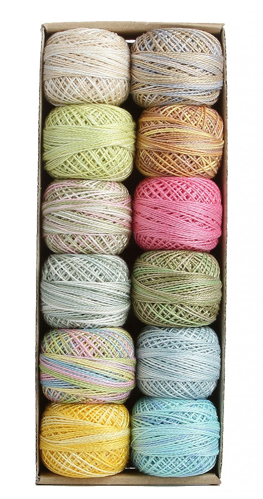 Valdani Pearl Cotton Ball Size 5 46yd 12 Colors Pastels
