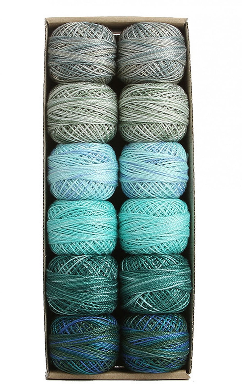Valdani Pearl Cotton Ball Size 5 46yd Two in Water