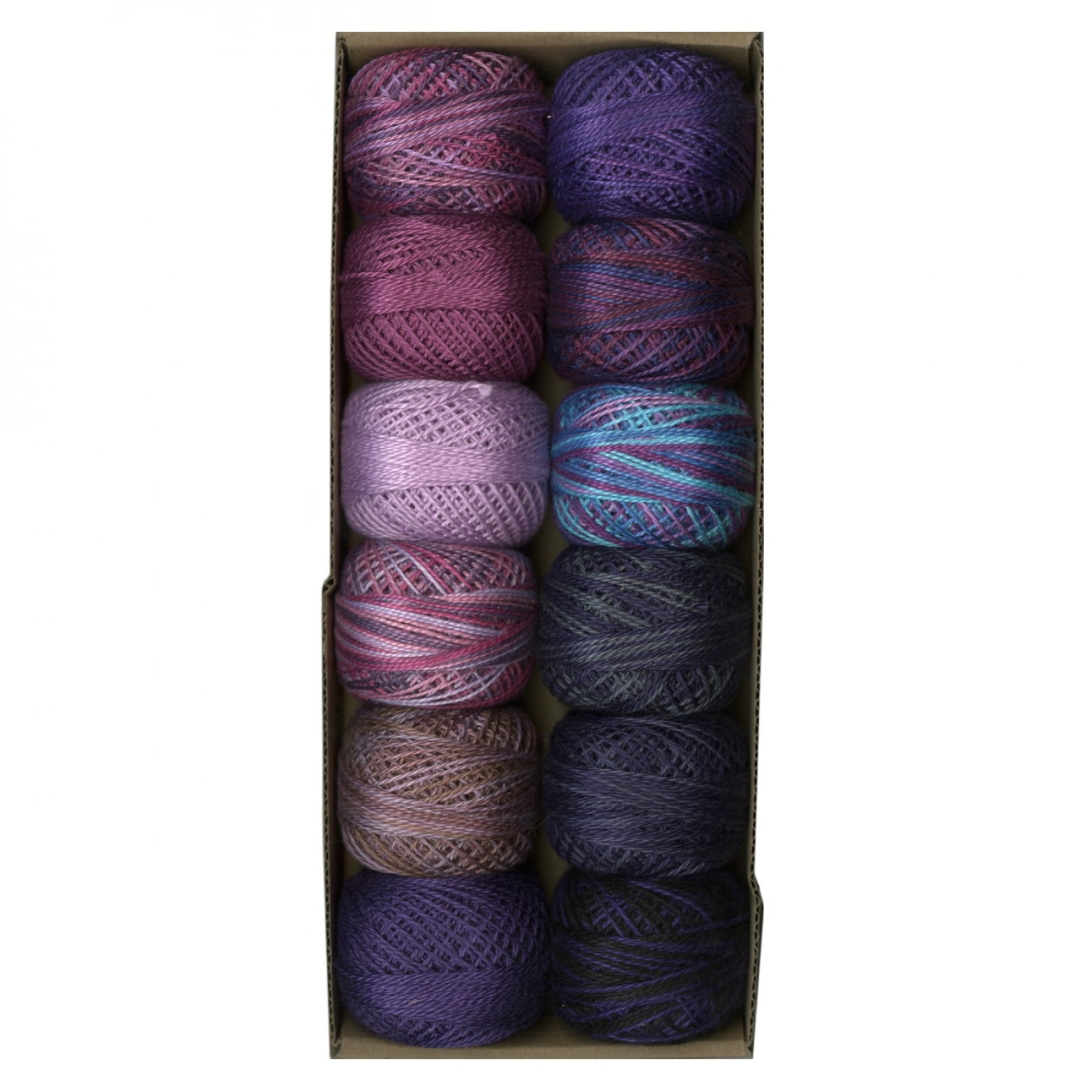 Valdani Pearl Cotton Ball Size 8 73yd Accents 3 Purple Splash