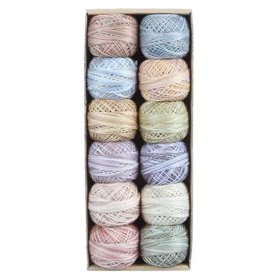 Valdani Pearl Cotton Ball Size 8 73yd Muddy Monet