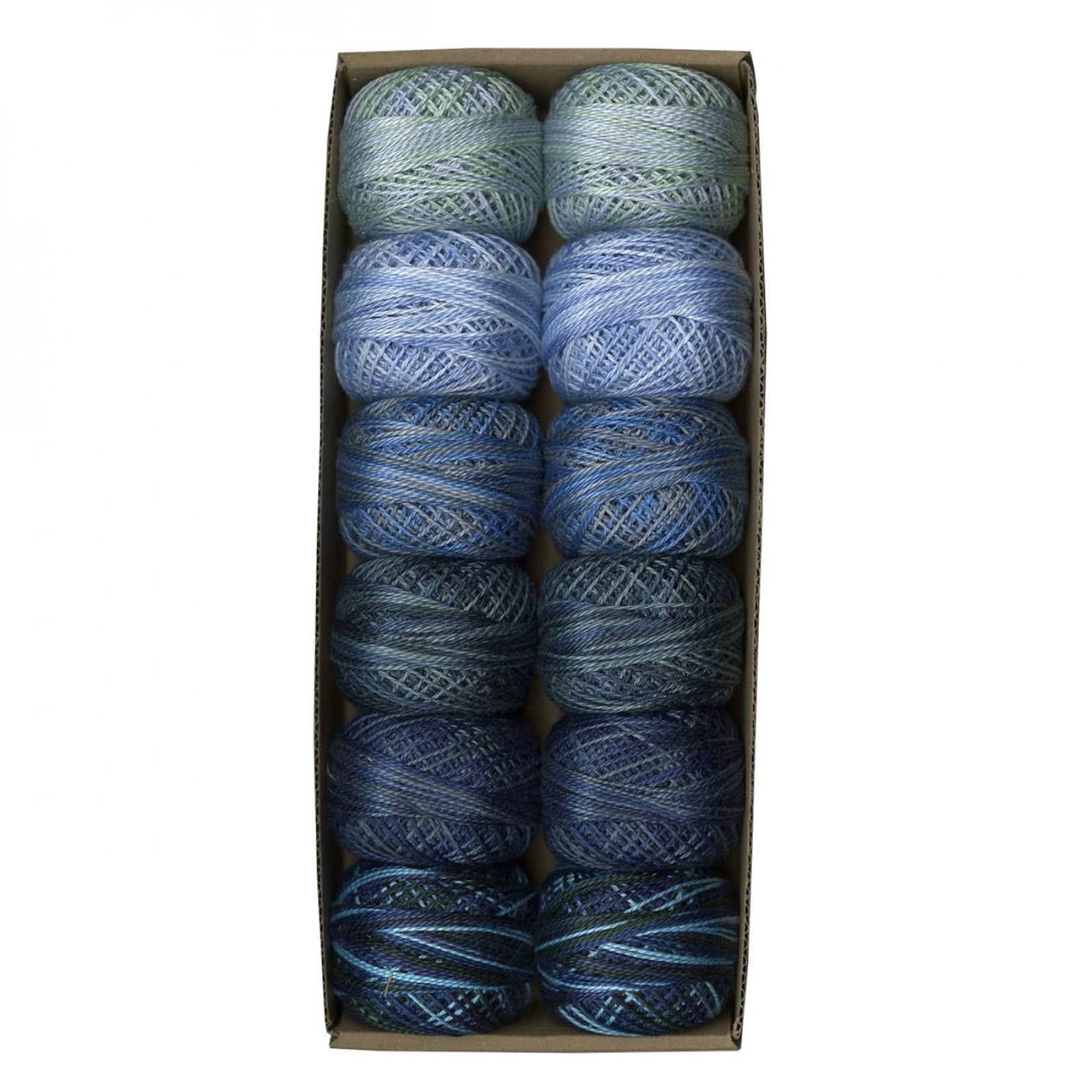 Valdani Pearl Cotton Ball Size 8 73yd Two in Blue