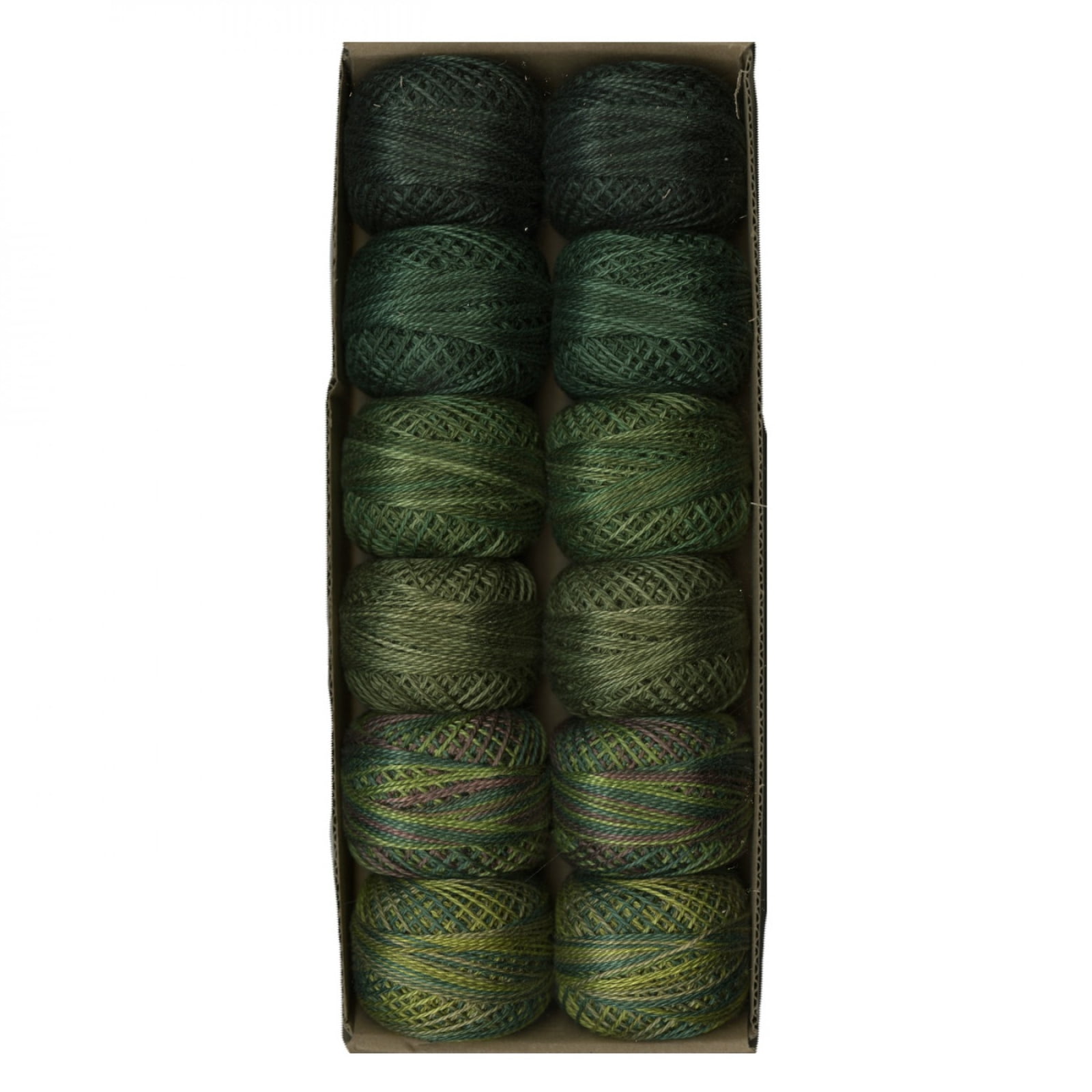 Valdani Pearl Cotton Ball Size 8 73yd Two in Green