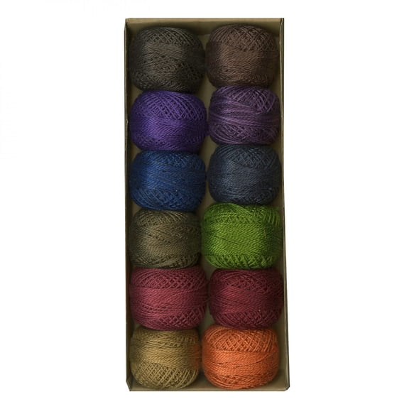 Valdani Pearl Cotton Ball Sz8 73yd 12 Colors Bigsby Designs Darks