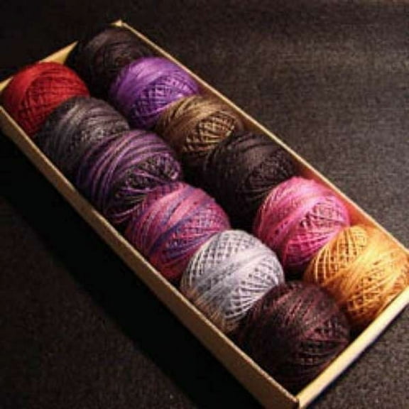 Valdani Perle Cotton Size 12 Embroidery Thread Halloween Sampler Set