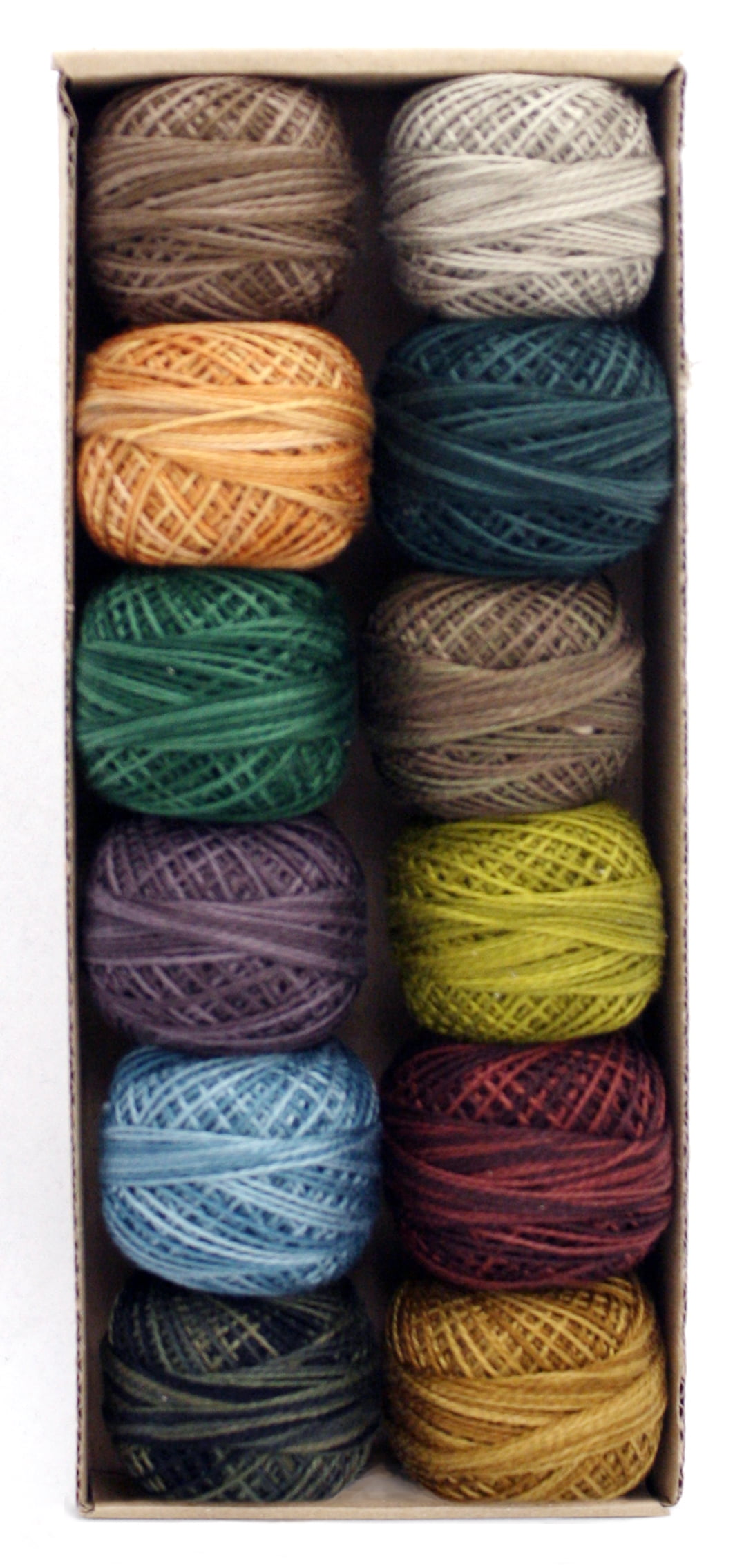 Valdani Perle Cotton Size 8 Earthly Treasures Embroidery Thread Sampler Set