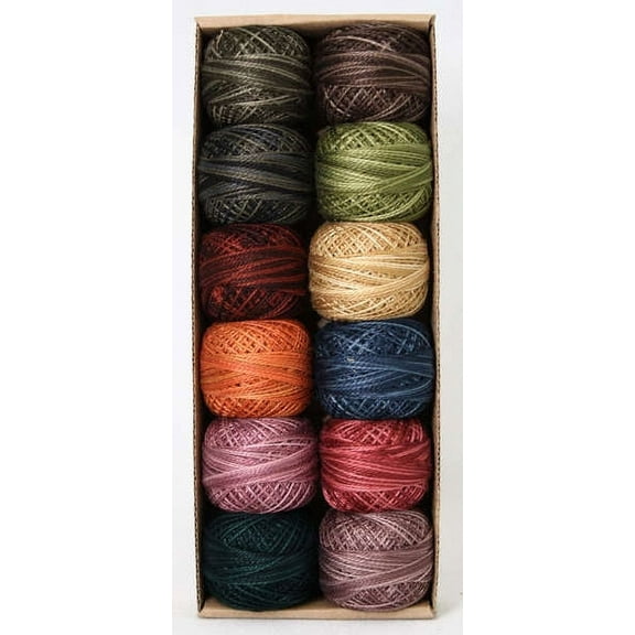 Valdani Perle Cotton Size 8 Embroidery Thread Heirloom Collection Sampler Set