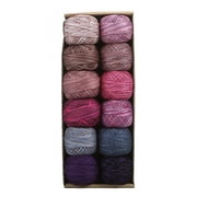 Valdani Purple Splash Perle Cotton Size 12 Embroidery Thread Accents 3 Sampler