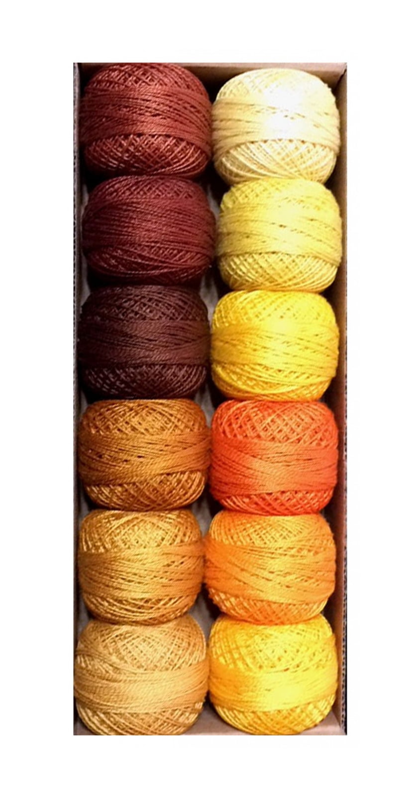 Valdani Solid Pearl Cotton Ball Size 12 Solid Shades Set 2