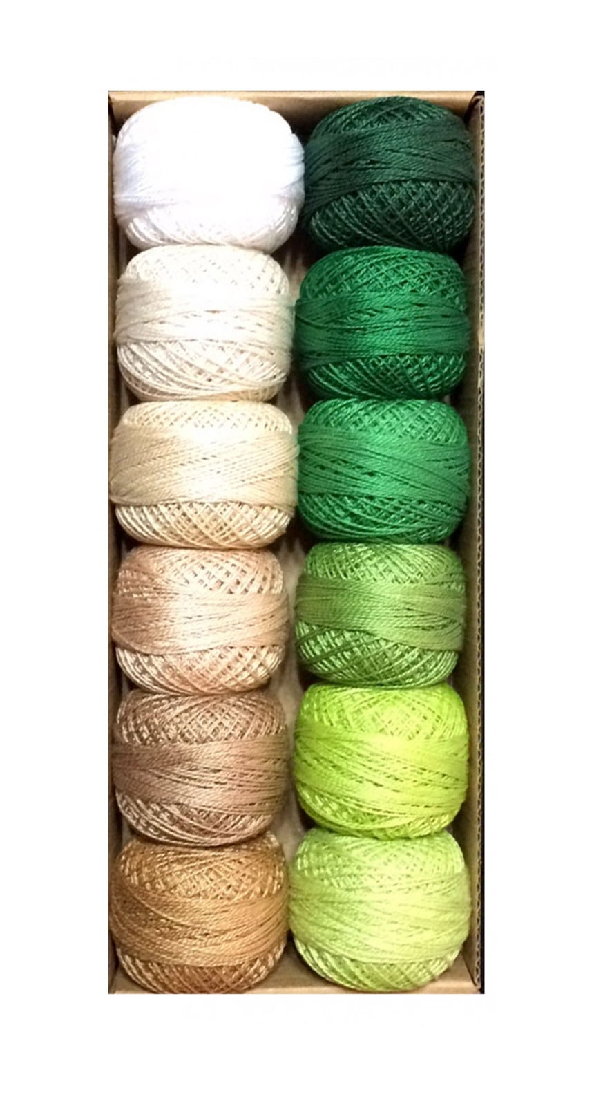 Valdani Solid Pearl Cotton Ball Size 12 Solid Shades Set 3