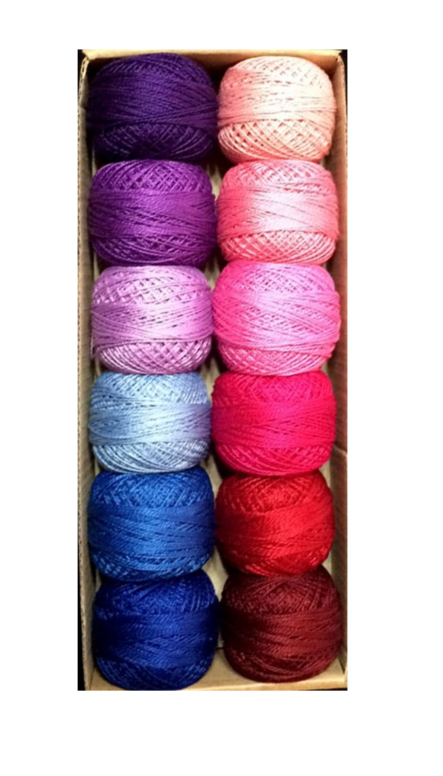 Valdani Solid Pearl Cotton Ball Size 8 Solid Shades Set 1