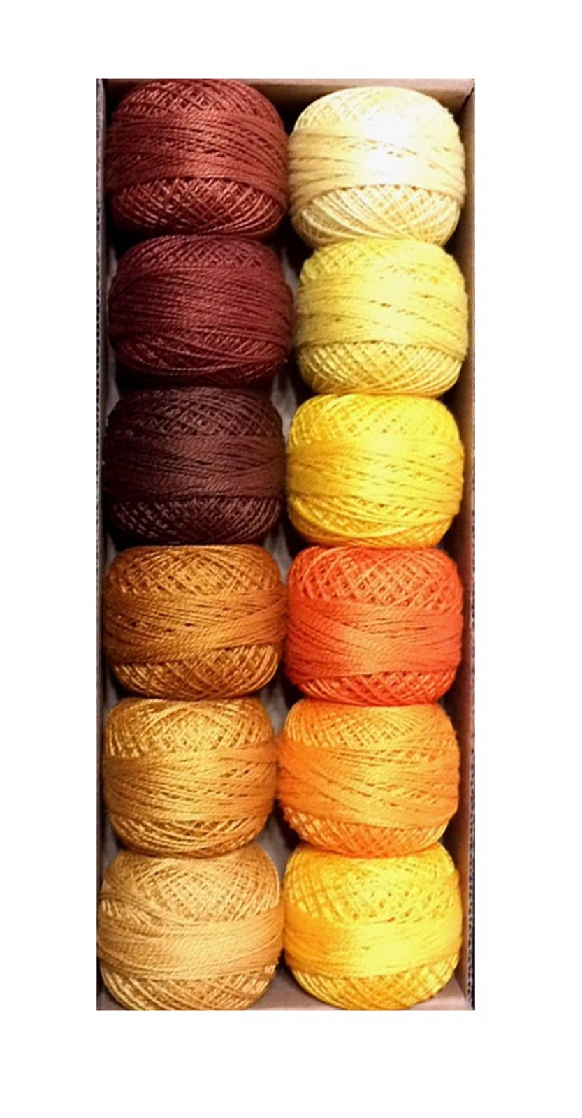 Valdani Solid Pearl Cotton Ball Size 8 Solid Shades Set 2